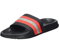 KangaROOS Unisex K-Slide Stripe Sandale, Jet Black/red, 35 EU