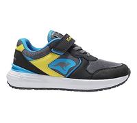 KangaROOS Unisex K-Sneak Heat EV Sneaker, Charcoal/Lemon Chrome, 38 EU