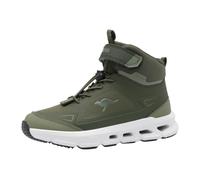 KangaROOS Kinder-Jungen-Sneaker K-CLD Krass Mid EV Military-Oliv-Grün-Weiß 38
