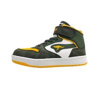 KangaROOS K-CP Rim Mid EV Sneaker, Military Green/Egg Yolk, 38 EU
