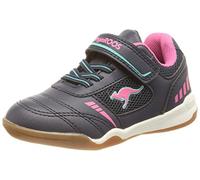 KangaROOS Unisex Kinder K-kingyard Ev Hallenturnschuh, Dk Navy Daisy Pink, 28 EU