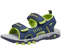 KangaROOS Unisex-Kinder K-Logan Sneaker, Blau (Dark Navy/Lime 4054), 32 EU