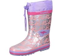 KangaROOS Unisex Kinder K-rain Gummistiefel, Lavender Metallic Heart, 32 EU