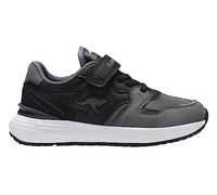 KangaROOS Unisex Kinder K-Sneak Base Ev, Jet Black Steel Grey, 34 EU