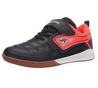 KangaROOS Unisex Kinder K5-Block Ev Sneaker, Jet Black Fiery Red, 25 EU