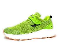KangaROOS Unisex Kinder Kb-hook Ev Sneaker, Neon Yellow Jet Black 7013, 28 EU