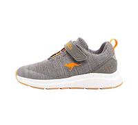 KangaROOS Unisex Kinder Kb-hook Ev Sneaker, Steel Grey Neon Orange 2125, 29 EU