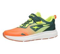 Kangaroos Unisex Kinder Kb-Pang Ev Sneaker, Deep Emeraldt Solar Orange, 38 EU
