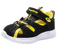 KangaROOS Unisex Kinder Ki-rock Lite Ev Sneaker, Jet Black Lemon Chrome, 23 EU