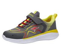 KangaROOS Unisex Kinder Kq-phara Ev Sneaker, Steel Grey Lemon Chrome, 33 EU