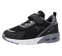 KangaROOS KX-Arg EV Sneaker, Jet Black/Steel Grey, 26 EU
