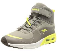 KangaROOS Unisex Kinder Kx-hydro Sneaker, Ultimate Grey Limetta, 34 EU