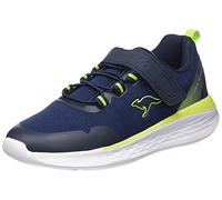 KangaROOS Unisex KQ-Fleet II EV Sneaker, dk Navy/Lime, 39 EU