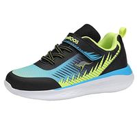 KangaROOS Unisex KQ-Wave EV Sneaker, dk Navy/Lime, 37 EU