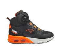 KangaROOS Unisex KX-Raptor Hi FX Sneaker, Jet Black/neon orange, 36 EU