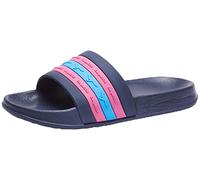 KangaROOS Unisex K-Slide Stripe Sandale, dk Navy/Daisy pink, 34 EU