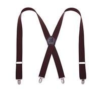 KANGDAI Herren Hosenträger 4 Clips Heavy Duty Men Braces Durable Elastic Verstellbare Hosenträger Starke Metall Clips