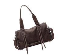Kangnice Umhängetasche aus PU Leder für Damen, Unterarmtaschen, Schultertasche mit dekorativem Riemen für Arbeit und Alltag, modische Handtasche