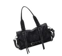 Kangnice Umhängetasche aus PU Leder für Damen, Unterarmtaschen, Schultertasche mit dekorativem Riemen für Arbeit und Alltag, modische Handtasche