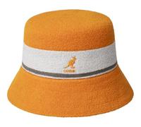 Kangol Bermuda Stripe Bucket Hat - Electric Pink/M Bucket Hat, Electric Kumquat, L