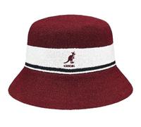 Kangol Bermuda Stripe Bucket Hat - Electric Pink/XL Bucket Hat, Cranberry, Small