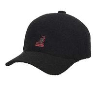 Kangol Classic Bermuda Spacecap Basecap Baseballcap Sommercap Strandcap Damen/Herren - mit Futter, Schirm Sommer Frühling-Sommer - L/XL (58-61 cm) schwarz