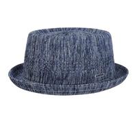 Kangol Color Burst Mowbray Pork Pie Stoffhut Sommerhut Sonnenhut Pork-Pie-Hut Damen/Herren - Frühling-Sommer Sommer - M (56-57 cm) blau