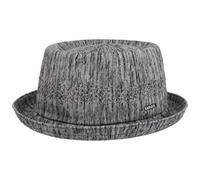 Kangol Color Burst Mowbray Pork Pie Stoffhut Sommerhut Sonnenhut Pork-Pie-Hut Damen/Herren - Frühling-Sommer Sommer - L (58-59 cm) schwarz