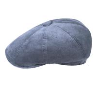 Kangol Cord Hawker Flatcap Schirmmütze Schiebermütze Cordcap Ballonmütze Herren - mit Schirm Herbst-Winter Winter - L (58-59 cm) blau