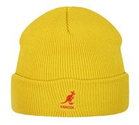 Kangol Cuff Pull-On Beanie Wintermütze Mütze Strickmütze Umschlagmütze Strickbeanie (One Size - gelb)
