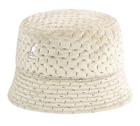 Kangol Dash Quilted Bin Stoffhut Fischerhut Anglerhut Damen/Herren - mit Futter, Lederband Winter Herbst-Winter - XL (60-61 cm) grau