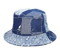 Kangol Denim Mashup Bucket Fischerhut Baumwollhut Sommerhut Sonnenhut Stoffhut Anglerhut Damen/Herren - Sommer Frühling-Sommer