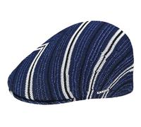 Kangol Diagonal Stripes Flatcap Schirmmütze Schiebermütze (M (56-57 cm) - dunkelblau)