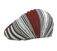 Kangol Digital Stripes 507 Flatcap Schirmmütze Schiebermütze Damen/Herren - mit Schirm Sommer Frühling-Sommer