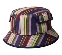 Kangol Fischerhut mit mehrfarbigen Streifen, Regenbogenfarben, mehrfarbig/L/XL, Preppy, S-M