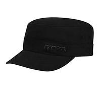 Kangol Flexfit Urban Army Cap Fullcap Armycap Military Damencap Herrencap Damen/Herren - mit Schirm, Hinten geschlossen, Schirm Frühling-Sommer Herbst-Winter Sommer - XXL (62-63 cm) schwarz