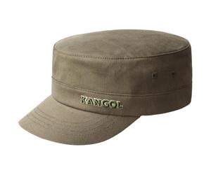 Kangol Flexfit Urban Army Cap Fullcap Armycap Military Damencap Herrencap Damen/Herren - mit Schirm, Hinten geschlossen, Schirm Frühling-Sommer
