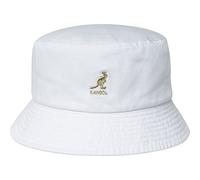 Kangol Herren Washed Bucket Baskenmütze, weiß, XL