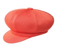Kangol Mütze Newsboy Tropic Spitfire Ballonmütze Damen/Herren - Damencap Sommerkappe mit Schirm Frühling-Sommer Sommer - L (58-59 cm) orange