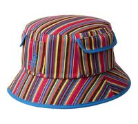 Kangol Multi Color Stripe Bucket Stoffhut Sommerhut Sonnenhut Fischerhut Damen/Herren - Frühling-Sommer Sommer - L/XL (58-61 cm) bunt