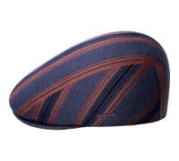 Kangol Nostalgia Stripe 507 Flatcap Schirmmütze Schiebermütze Herren - mit Schirm Herbst-Winter Winter - L (58-59 cm) lila