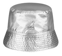 Kangol Rave Sport Bucket Wendehut Stoffhut Fischerhut Damen/Herren - mit Futter Sommer Frühling-Sommer - L (58-59 cm) Silber