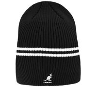 Kangol Service-K Rib Short Beanie Strickmütze Umschlagmütze Dockermütze Damen/Herren - mit Umschlag Herbst Sommer Frühjahr Winter Frühling-Sommer Herbst-Winter - One Size schwarz