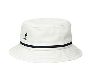 Kangol Stripe Lahinch Baumwollhut Fischerhut Hut Bucket Hat Stoffhut Damen/Herren - Anglerhut mit Ripsband Frühling-Sommer Herbst-Winter Frühjahr Sommer Herbst Winter