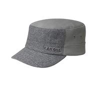 Kangol Textured Flexfit Armycap Fitted Cap Fullcap Kappe Military Wollcap (S/M (54-57 cm) - grau)