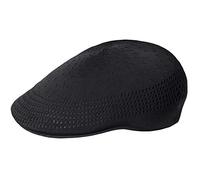Kangol Tropic 507 Ventair Flatcap Schirmmütze Schiebermütze Sommercap Herren - mit Schirm Sommer Frühling-Sommer - XL (60-61 cm) schwarz