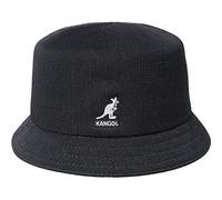 Kangol Tropic Bin Hut Stoffhut Fischerhut Anglerhut Clubhut Bucket Hat Musikerhut Damen/Herren - Sommer Frühling-Sommer - S (54-55 cm) schwarz