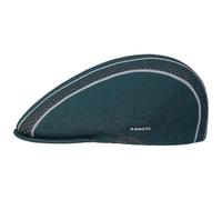 Kangol Tropic Game Stripe 507 Flatcap Schirmmütze Schiebermütze Herren - mit Schirm Frühling-Sommer Frühjahr Sommer - L (58-59 cm) Petrol
