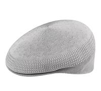 Kangol Tropic Ventair Flatcap 504 Schiebermütze Schirmmütze Herrencap Sommercap Damencap Pepe Damen/Herren - mit Schirm Frühling-Sommer - M (56-57 cm) grau