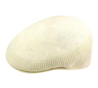 Kangol Tropic Ventair Flatcap 504 Schiebermütze Schirmmütze Herrencap Sommercap Damencap Pepe Damen/Herren - mit Schirm Frühling-Sommer - XXL (62-63 cm) cremeweiß